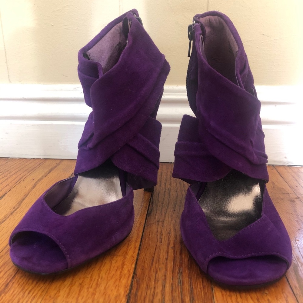 Purple Suede Heels - Picture 2 of 4